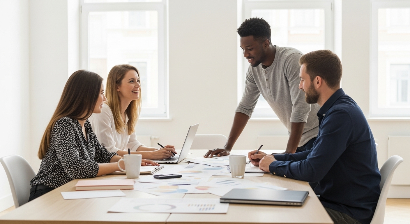 Simple organised marketing process visual placeholder