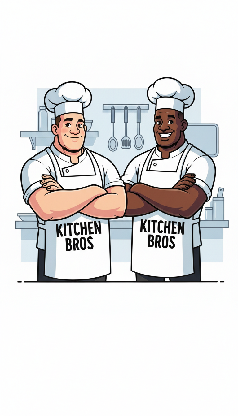 Brothers in Kitchen